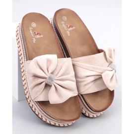 Plutene japanke sa šarenim potplatom Servoz Bež 1