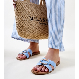 Plave Isana japanke s kopčom plava 1