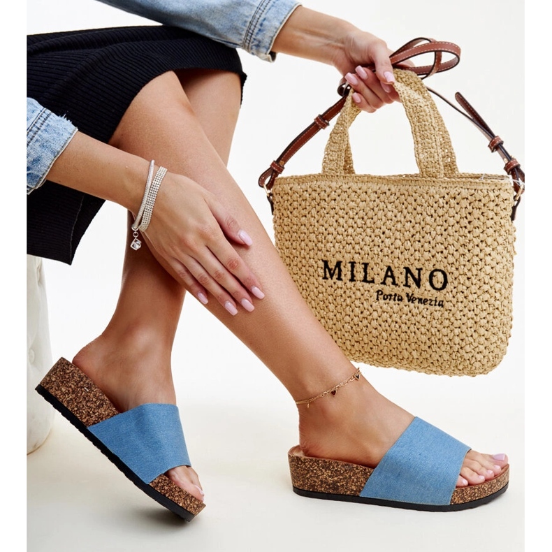 Plave japanke Naifene od pluta plava 1