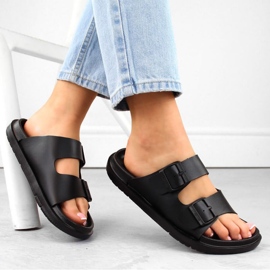 Big Star W INT2004A pjenaste japanke s kopčama, crne crna 2