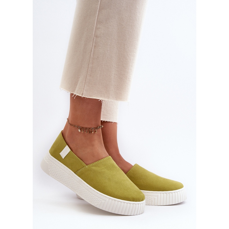 Big Star Ženske tenisice s platformom NN276008 Memory Foam System Lime zelena 2