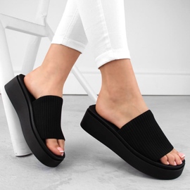 Ženske crne tekstilne japanke Sergio Leone SK083H crna 1