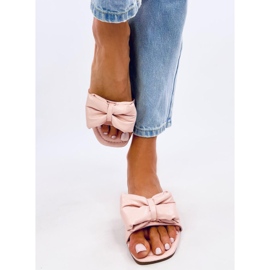 Mili Pink papuče s mašnicom ružičasta 1