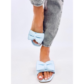 Mili Blue papuče s mašnom plava 1