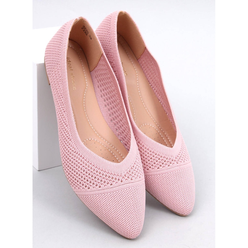 Ažur balerinke boje badema Sotty Pink ružičasta 1
