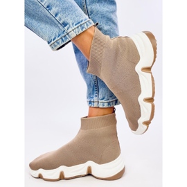 Nova Khaki čarape za gležnjeve bež 2