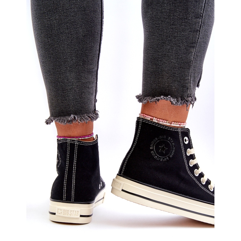 Ženske visoke tenisice Big Star NN274283 crne crna 4