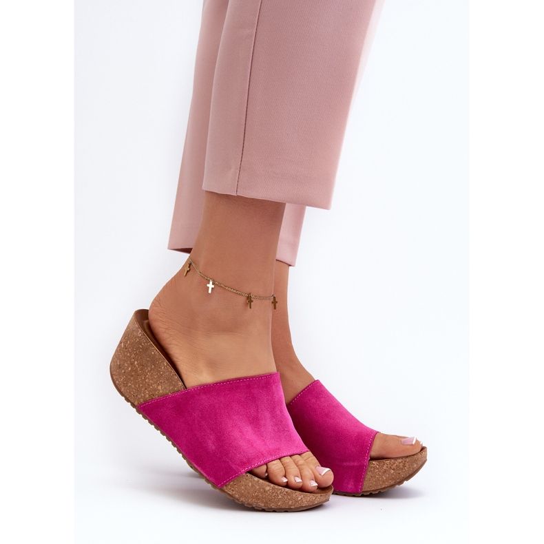 Zazoo 40311 Ženske japanke s plutenim klinom boje boje boje ružičasta 2