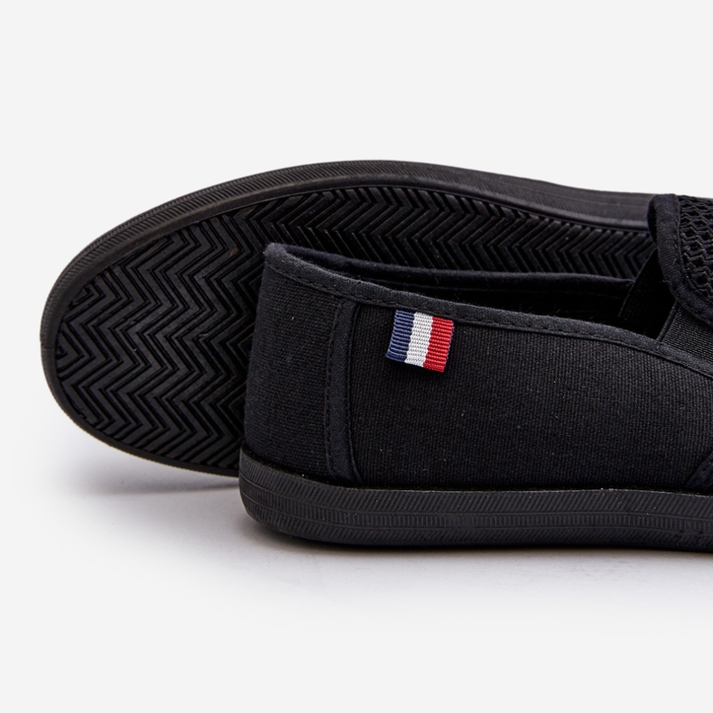 Muške Ažur Tenisice Tenisice Crna Koboru crno 2