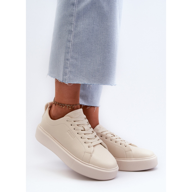 Lagane ženske tenisice Big Star NN274321 Memory Foam System Bež 2