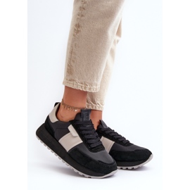 Ženske tenisice na platformi Big Star NN274502 Memory Foam System crne crno 2