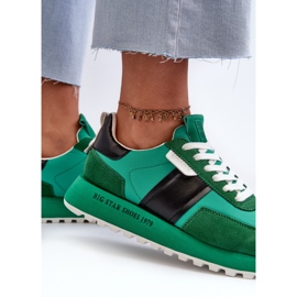 Ženske tenisice s platformom Big Star NN274501 Memory Foam System Green zelena 1