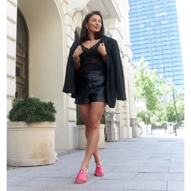 Japanke s Antari kožnim umetkom ružičasta 1