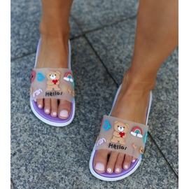 Ljubičaste japanke s gumenim gornjištem marke Diaspa ljubičasta 1