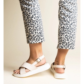 Bež Burnet sandale s platformom 1