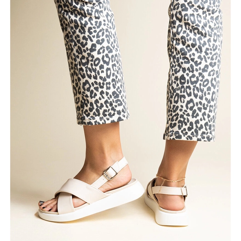 Bež Burnet sandale s platformom 1