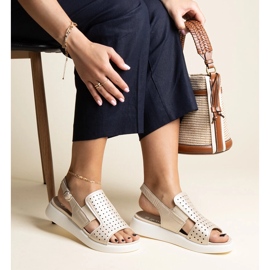 Imogne zlatne sandale s otvorenim gornjištem zlatna 1