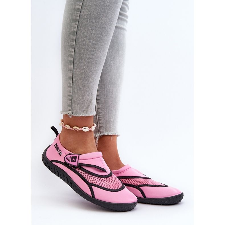 Ženske cipele za vodu Pink Big Star NN274A804 ružičasta ruže i ljubičaste 2