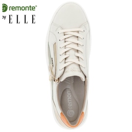 Kožne udobne ženske sportske cipele, bež Remonte D1C01-81 1