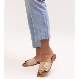 Bež tobogani s kopčom Almeite 1