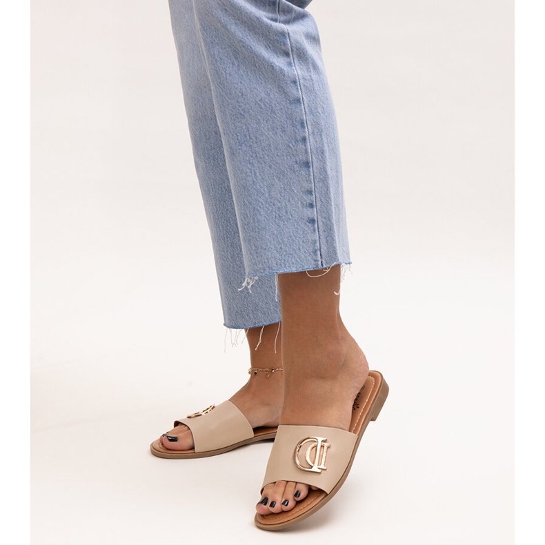 Bež tobogani s kopčom Almeite 1