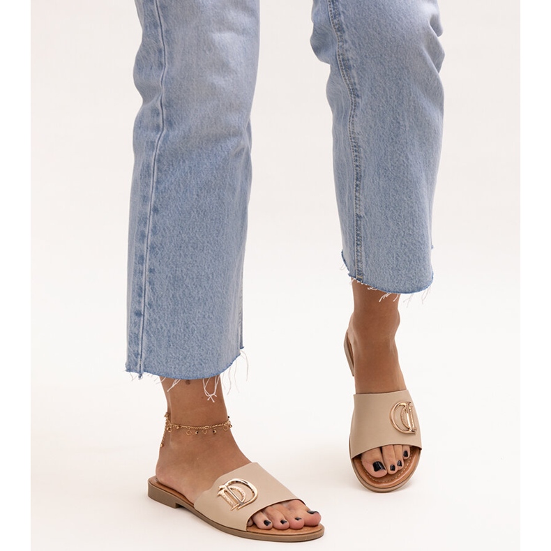 Bež tobogani s kopčom Almeite 2