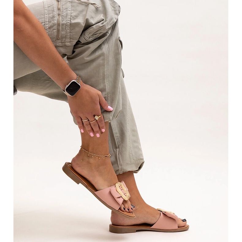 Ružičaste japanke s Limera kopčom ružičasta 1