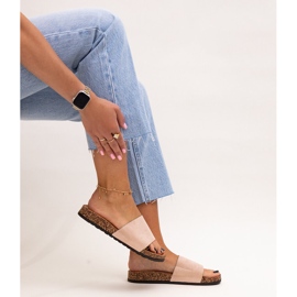 Klasične japanke s potplatom od Matilte pluta bež 1