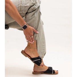 Šeširi ukrašeni remenom sa Amari cirkonima crna 1