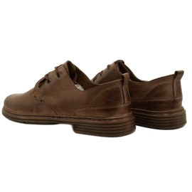 Polbut Muške kožne cipele 191K smeđe boje smeđa 5