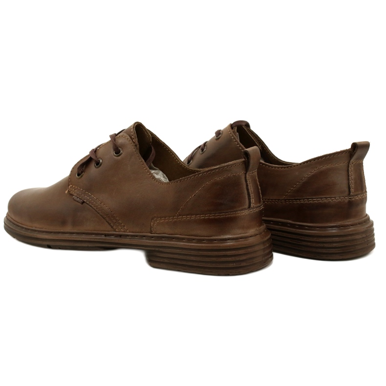 Polbut Muške kožne cipele 191K smeđe boje smeđa 5