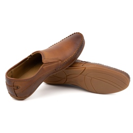 Olivier Muške kožne mokasine 4206 smeđe smeđa 4