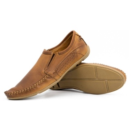 Olivier Muške kožne mokasine 4206 smeđe smeđa 2