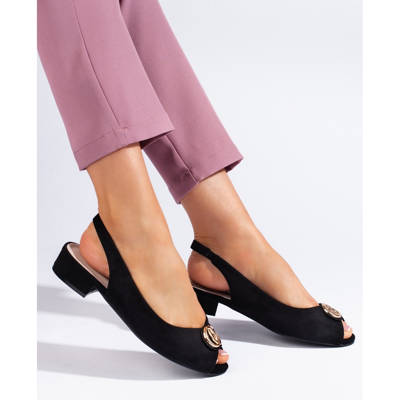 Ženske crne antilop sandale crno 1