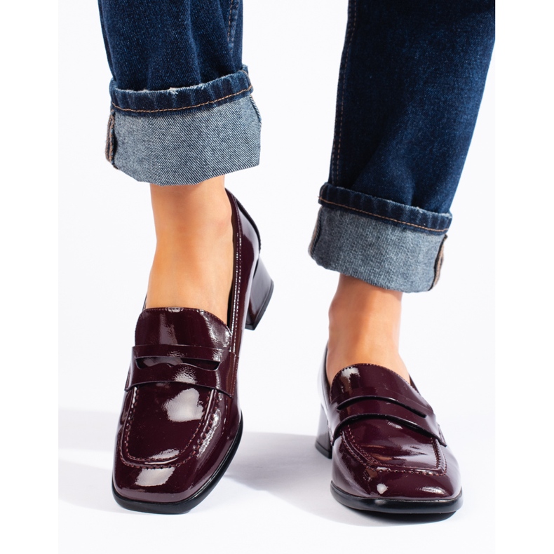 Sergio Leone bordo lakirane mokasinke crvena 2