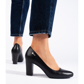 Crne ženske cipele s visokom petom od Sergio Leonea crna 2