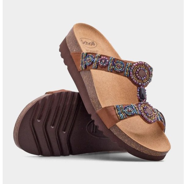 Scholl New Bogota Wedge F26607-1011 japanke smeđa 1