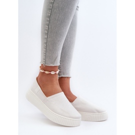 Big Star Ženske tenisice s platformom NN276006 Memory Foam System Bijele bijela 2