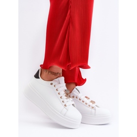 Ženske tenisice s platformom s medvjedićem, bijela Moanda 2