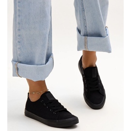 Crne tenisice od tkanine Big Star LL274226 crna 1