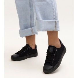 Crne tenisice od tkanine Big Star LL274092 crna 1