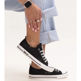 Crne tenisice od eko kože Big Star KK274096 crno 1