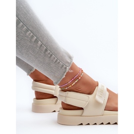 Big Star ženske sandale s platformom NN274751 Bež 1