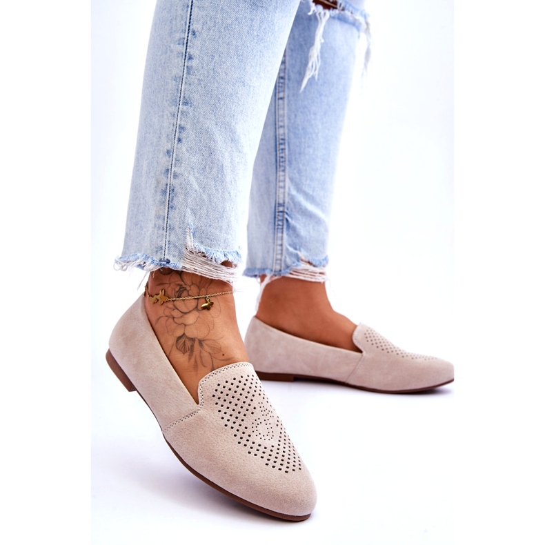 S.Barski Ženska antilop otvorena bež 1