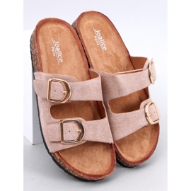 Scholki Byrd papuče od kaki pluta bež 1