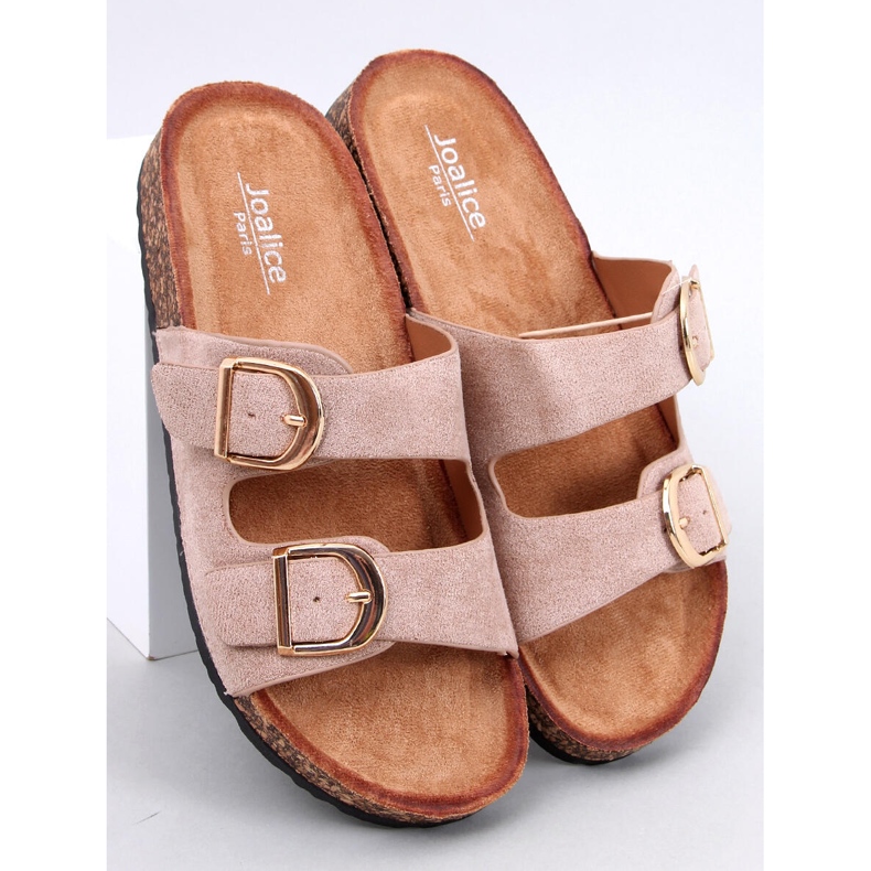 Scholki Byrd papuče od kaki pluta bež 1