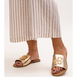 Zlatne japanke ukrašene Perkin kopčom zlatna 1