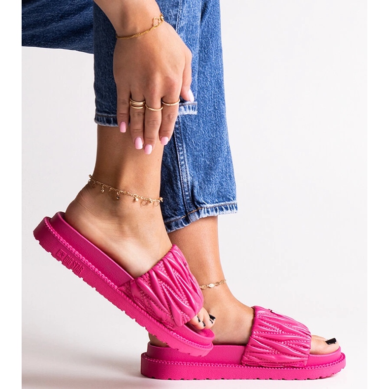 Ružičasti zalisci s volanima Big Star NN274A749 ružičasta 1