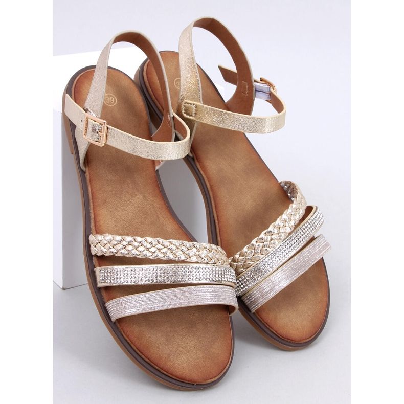 Pasini Gold ženske sandale zlatni 1