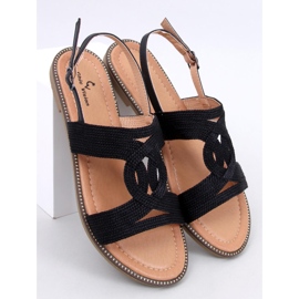 Vernay Crne ženske sandale crna 1